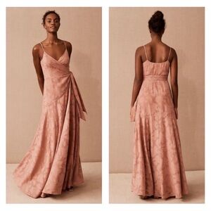 BHLDN Reid Dress – Sedona Pink Jacquard, Size M
